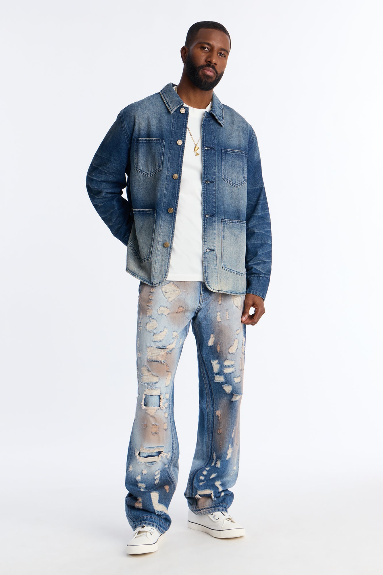 Utility Street Ops Denim Jacket - Dark Wash Fashion Nova