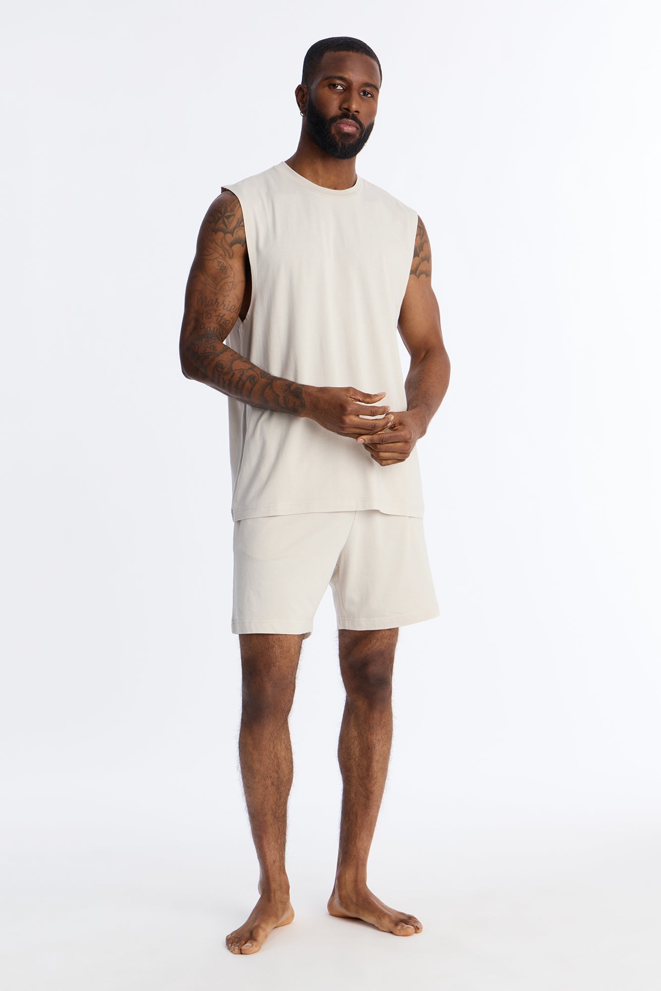 Essential Modal Lounge Shorts - Stone Fashion Nova
