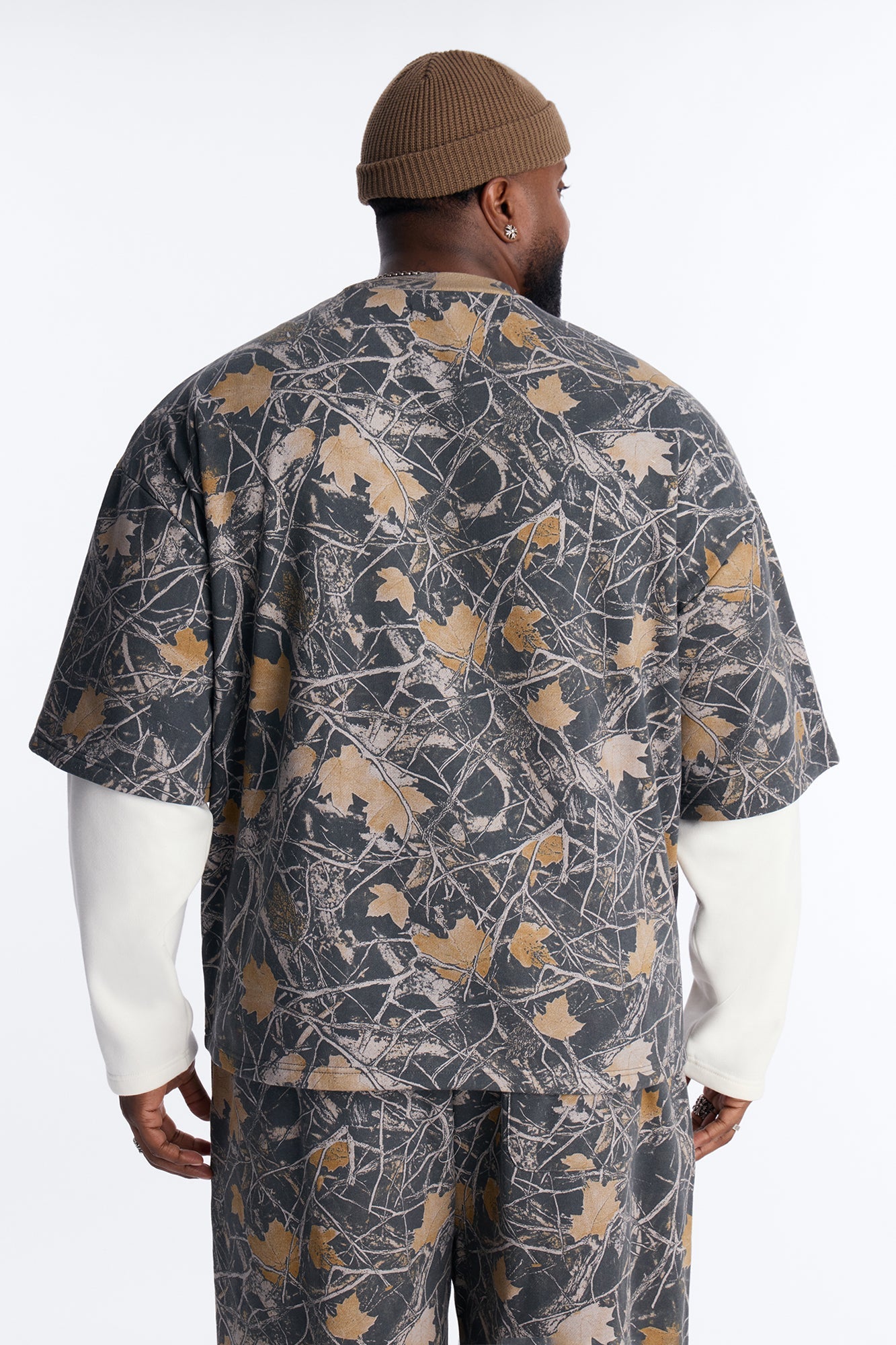 Fearless Camo Twofer Sweatshirt - Camouflage Fashion Nova