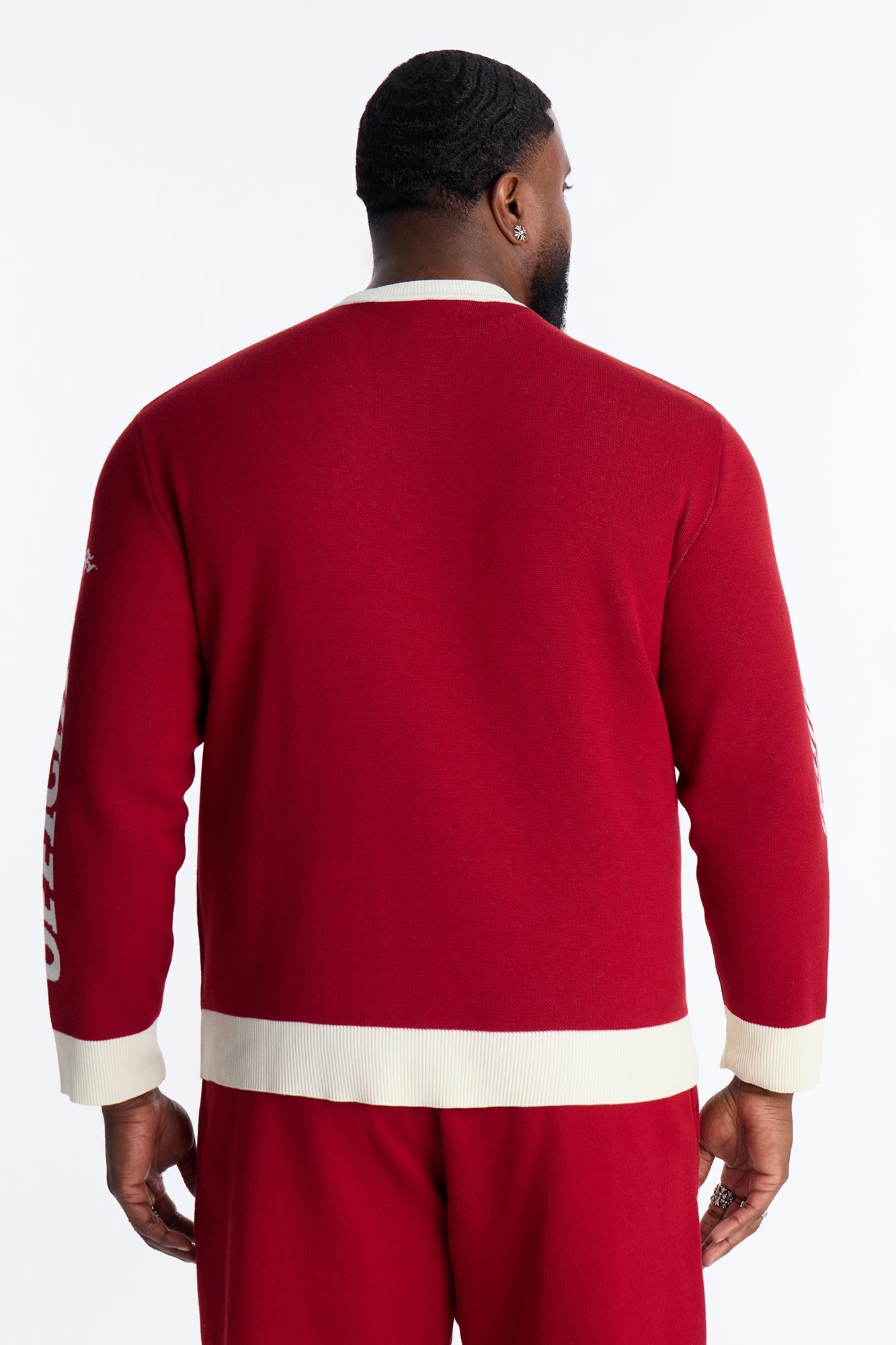 Retro Moto Stripe Sweater Shirt - Red Fashion Nova
