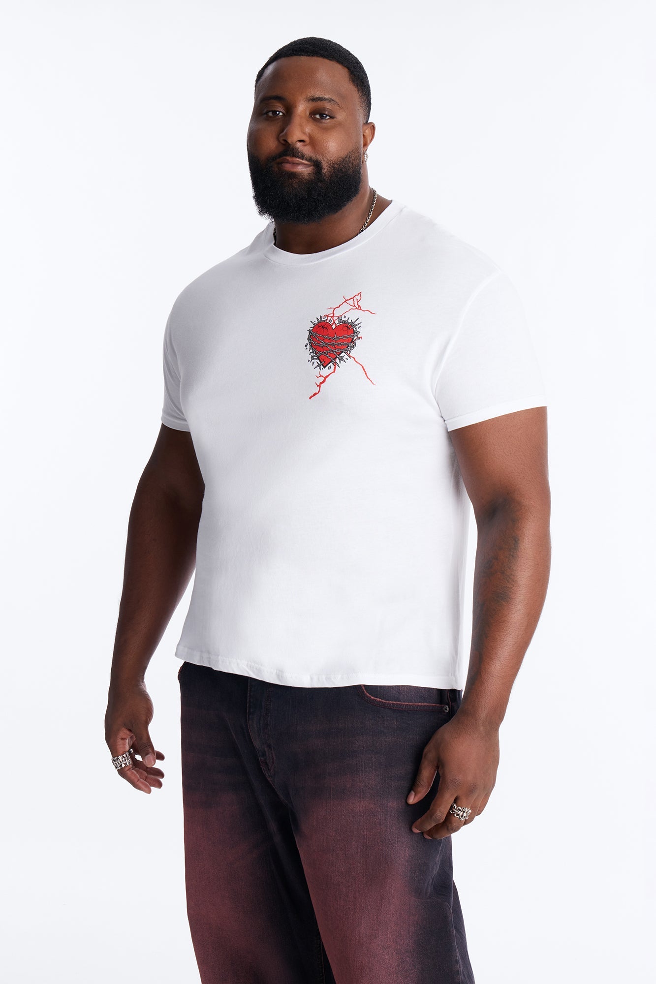 Lover Boy's Club Short Sleeve Tee - White Fashion Nova