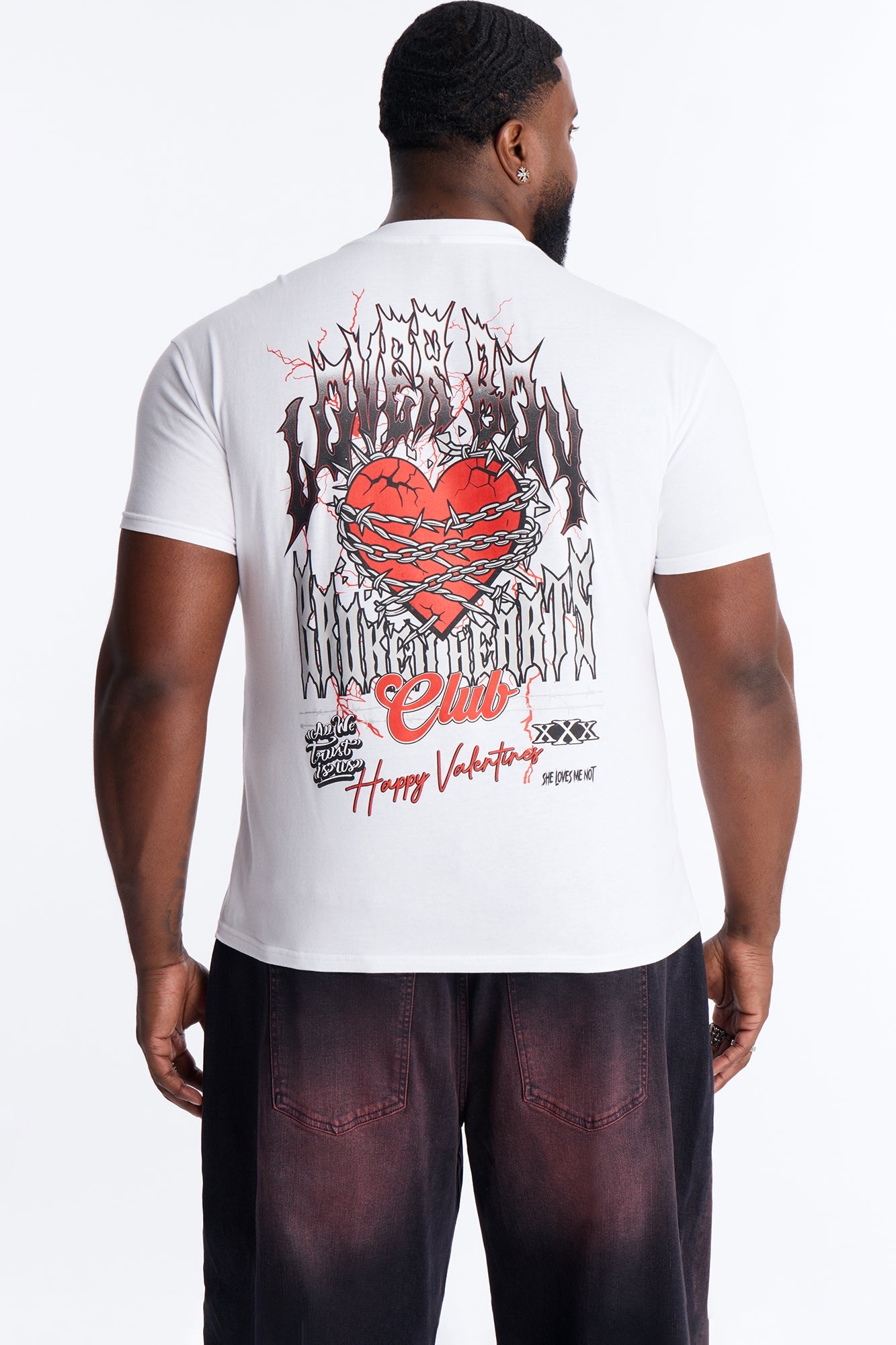 Lover Boy's Club Short Sleeve Tee - White Fashion Nova