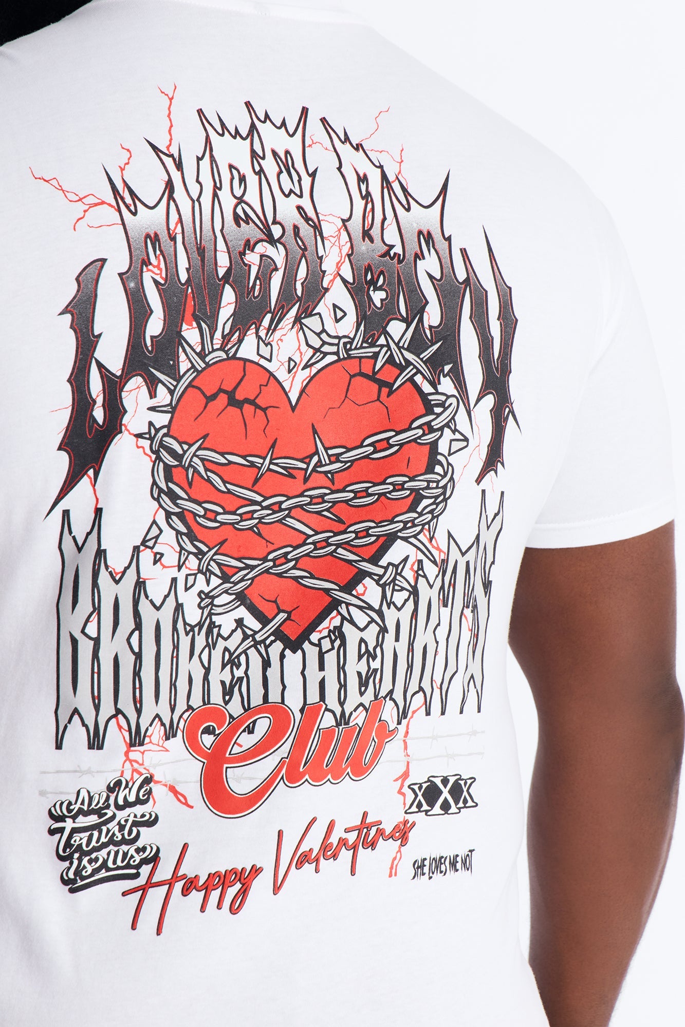 Lover Boy's Club Short Sleeve Tee - White Fashion Nova