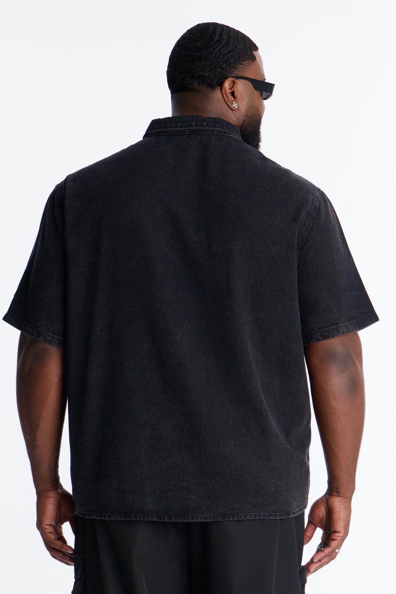 Saint Blaze Button Up Shirt - Black Wash Fashion Nova