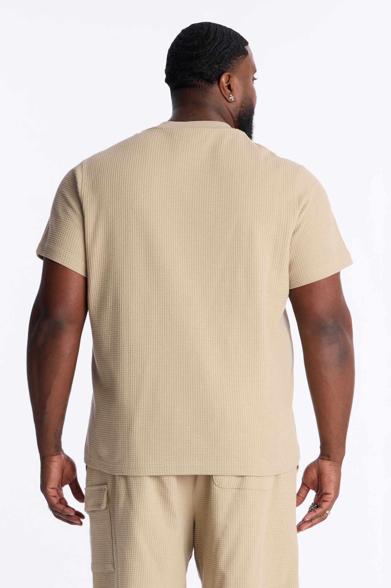 Culver City Waffle Knit Tee - Stone Fashion Nova