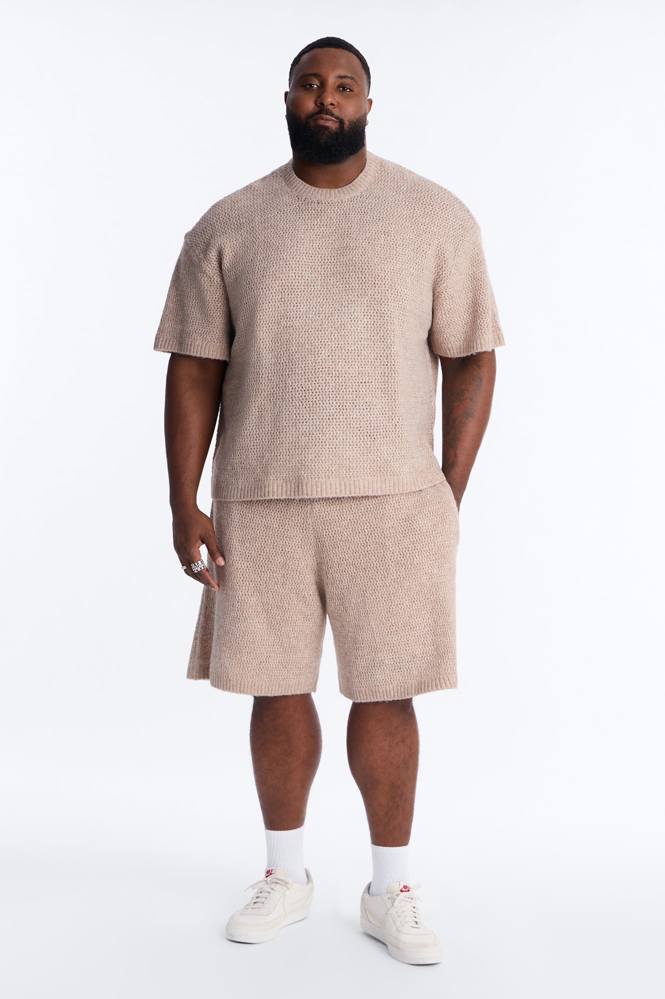 Oversized Venice Sweater Shirt - Stone Fashion Nova