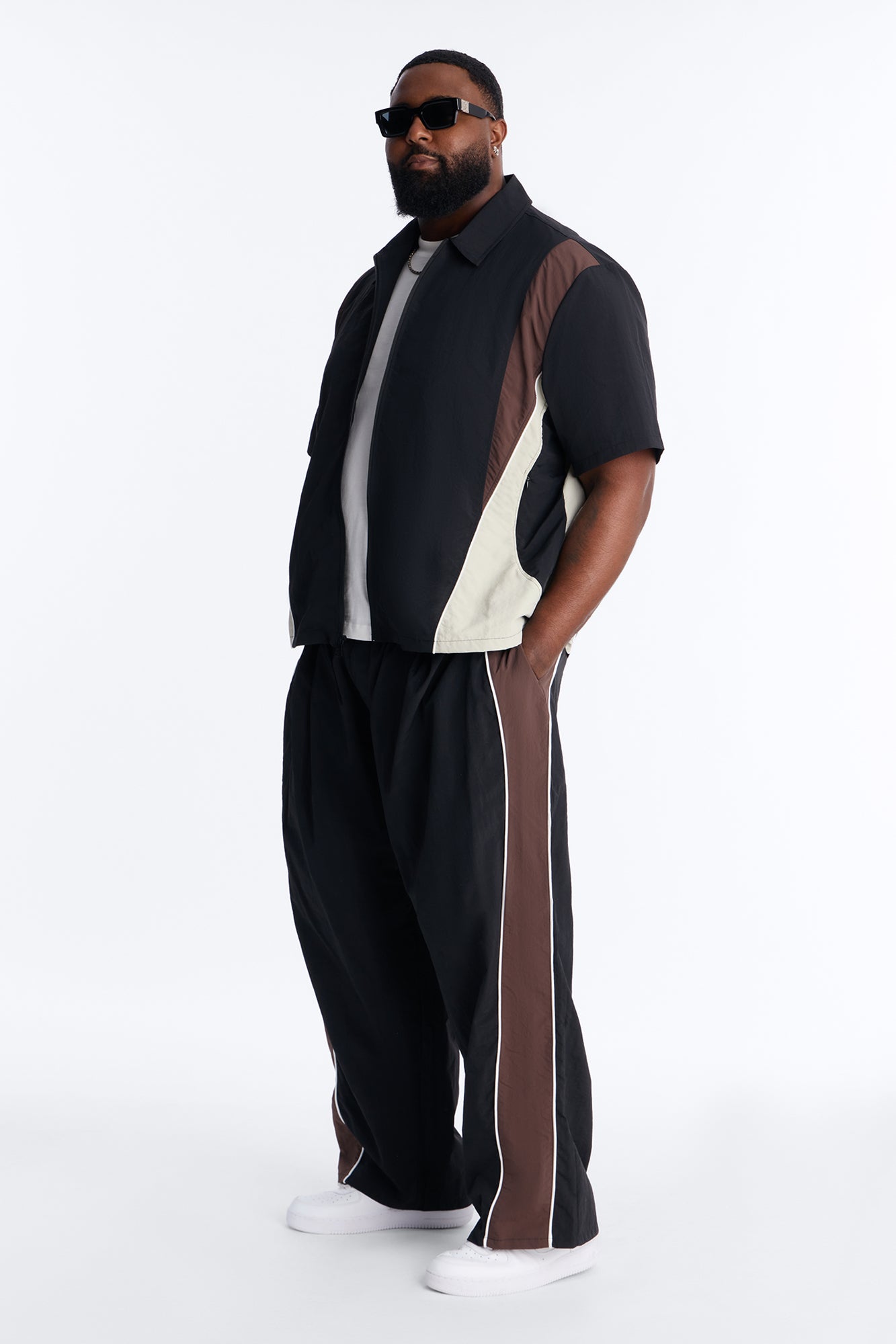 Barrel Osaka Block Pant - Black/Brown Fashion Nova