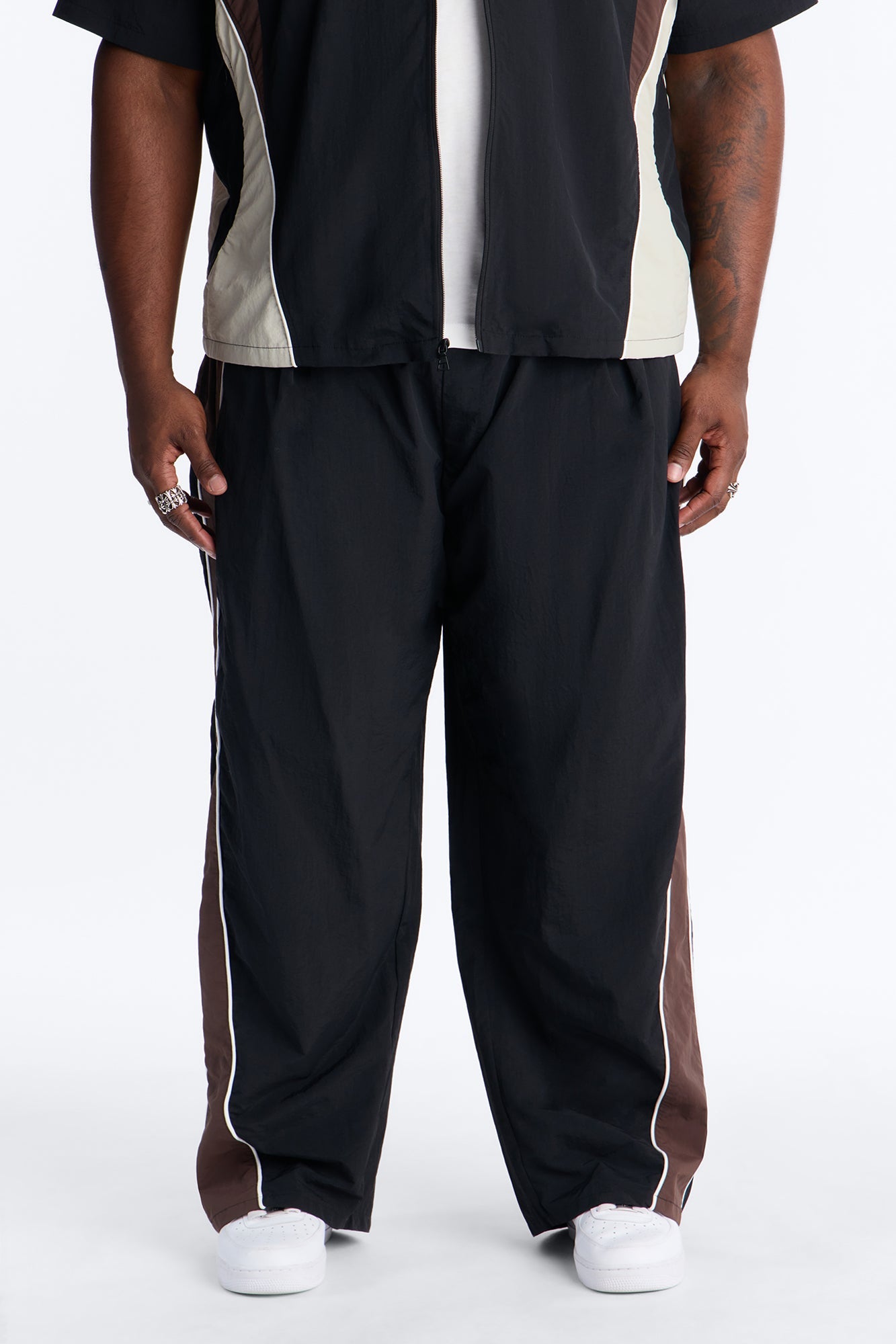Barrel Osaka Block Pant - Black/Brown Fashion Nova