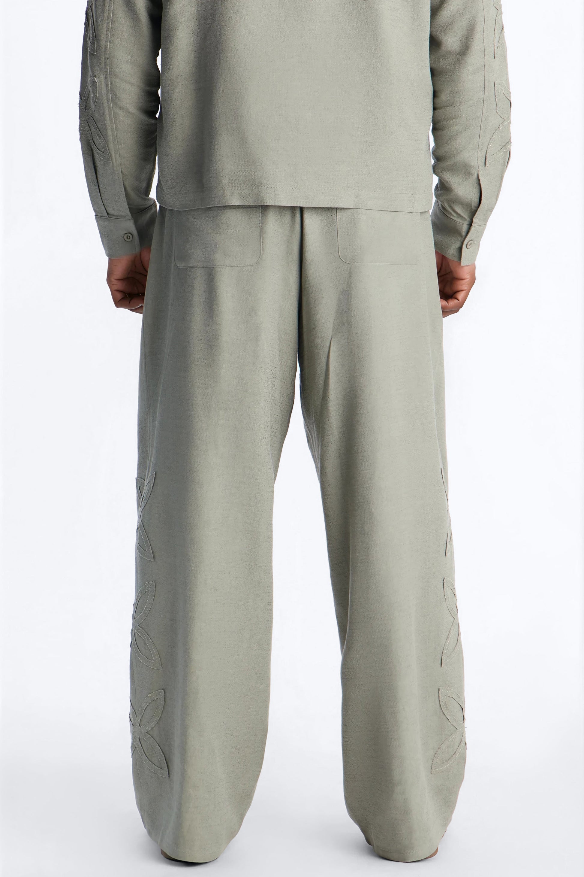 Wide Leg Tropical Fearless Pant - Sage Fashion Nova
