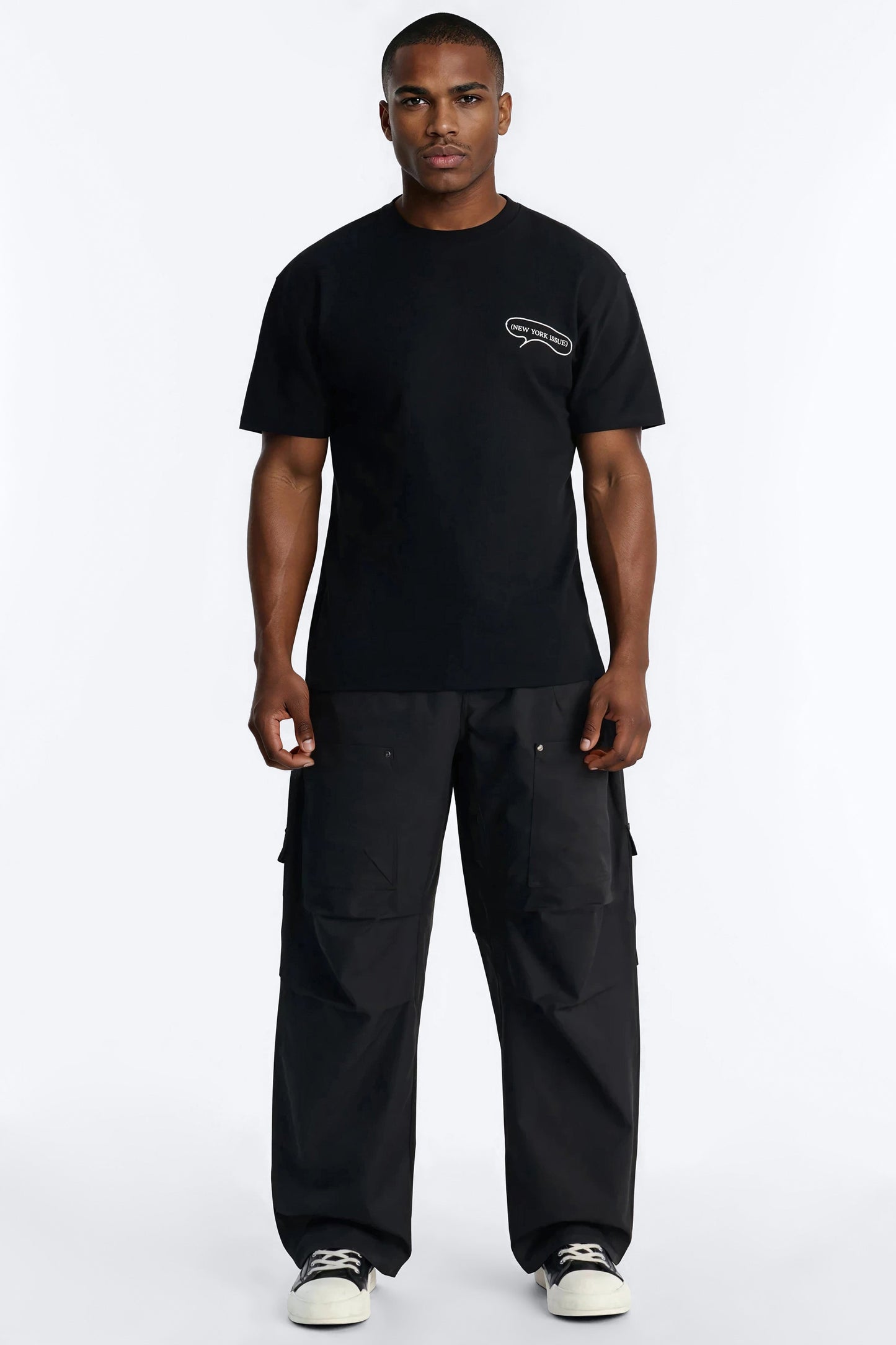 Barrel Fit Node Cargo Pant - Black Fashion Nova