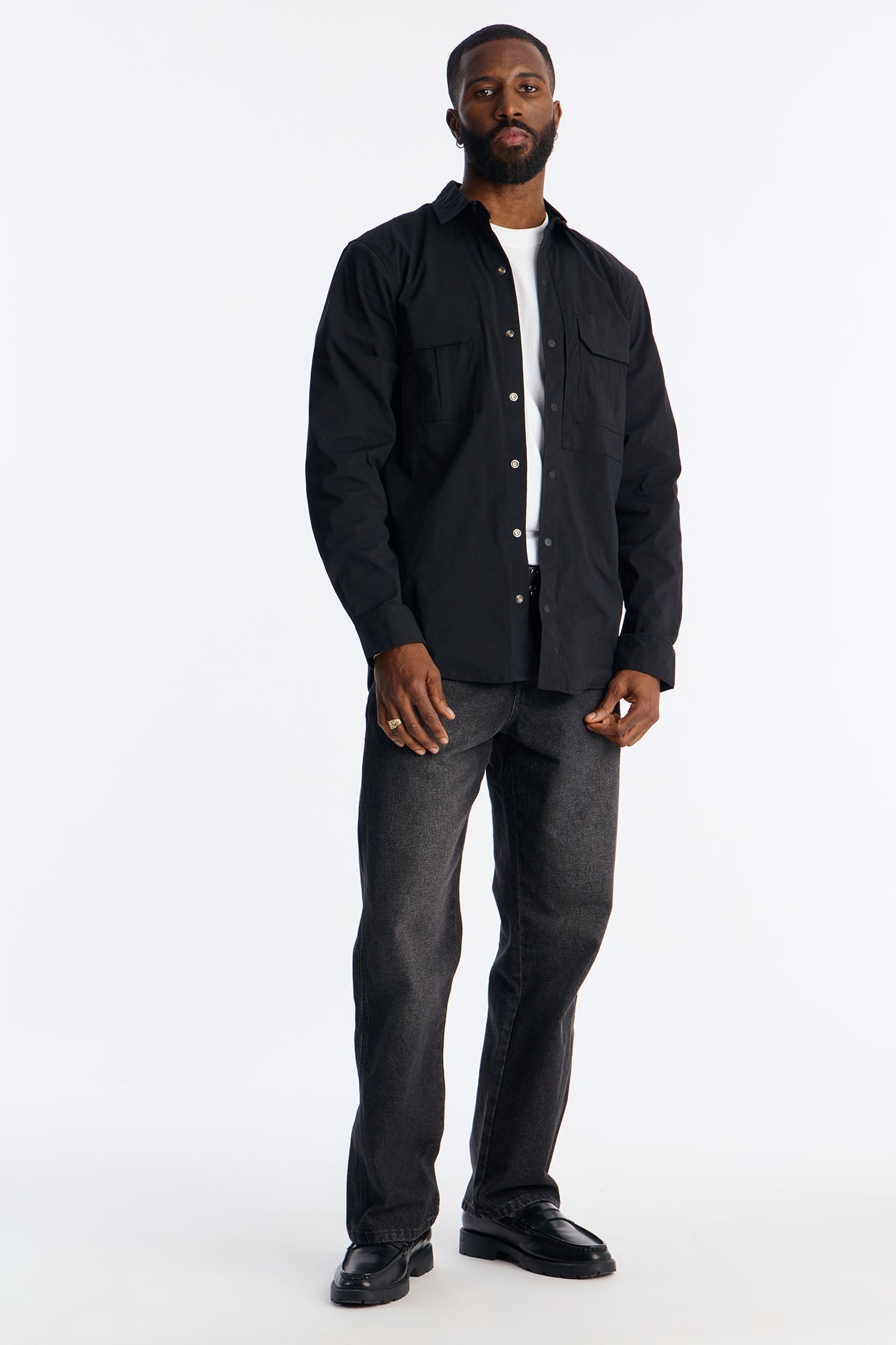 Dickies Utility Long Sleeve Work Shirt - Black Fashion Nova