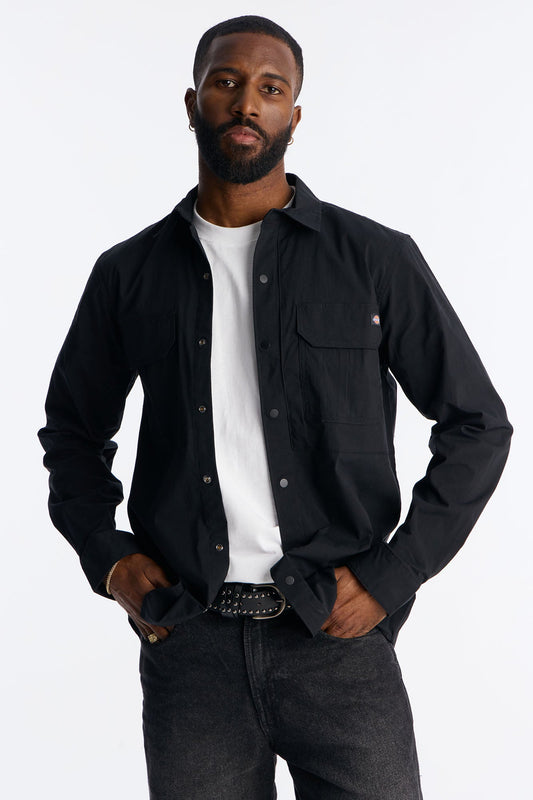Dickies Utility Long Sleeve Work Shirt - Black Fashion Nova