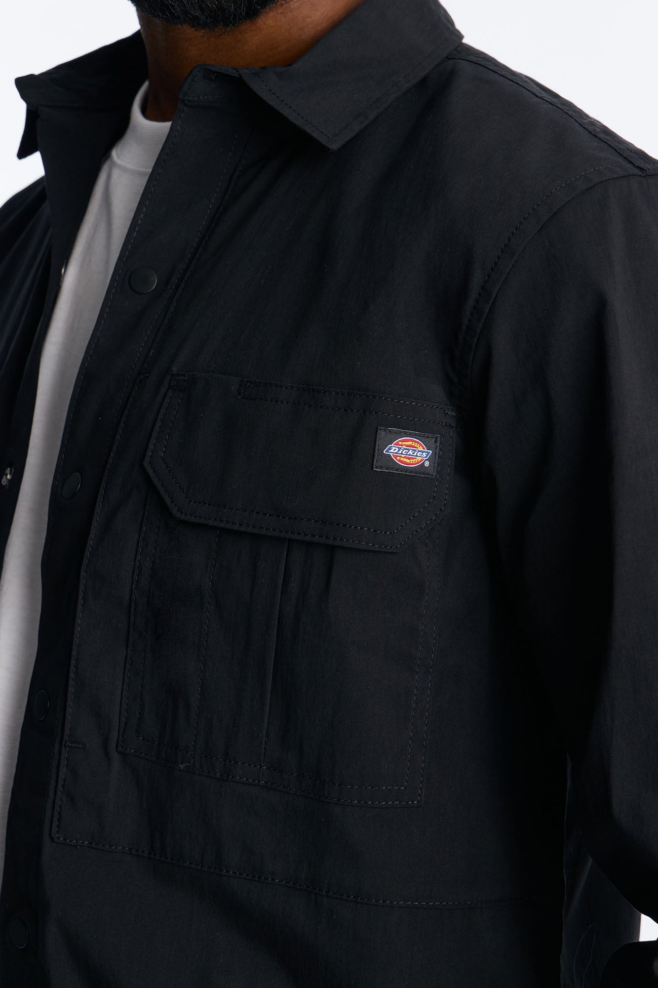 Dickies Utility Long Sleeve Work Shirt - Black Fashion Nova
