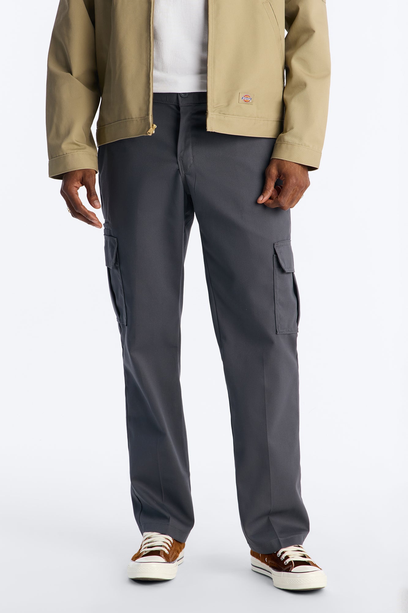 Dickies Twill Cargo Straight Pant - Charcoal Fashion Nova