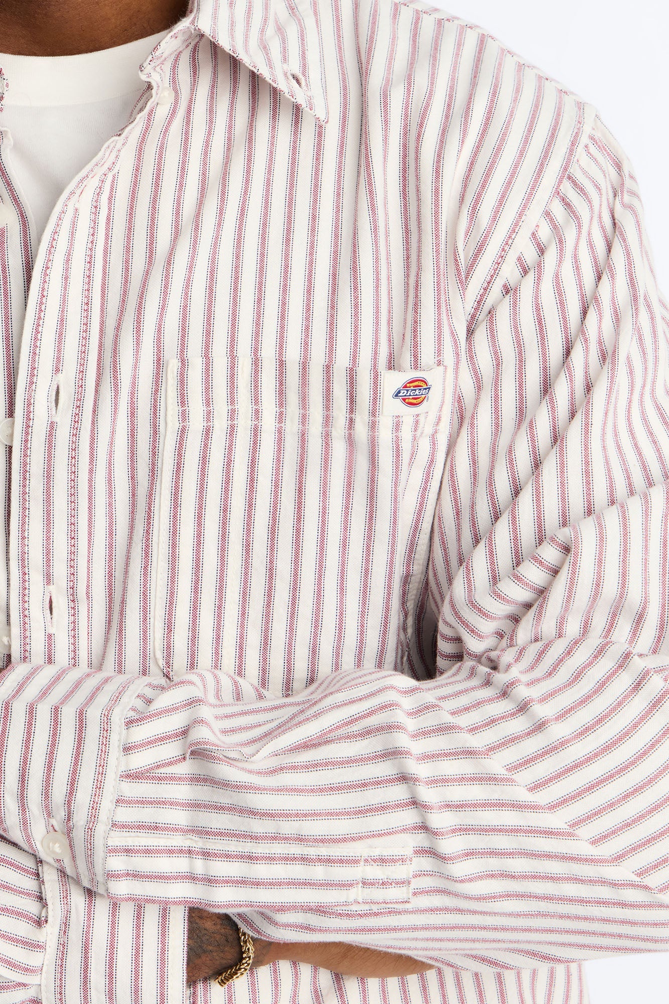 Dickies Gallatin Long Sleeve Shirt - White Fashion Nova