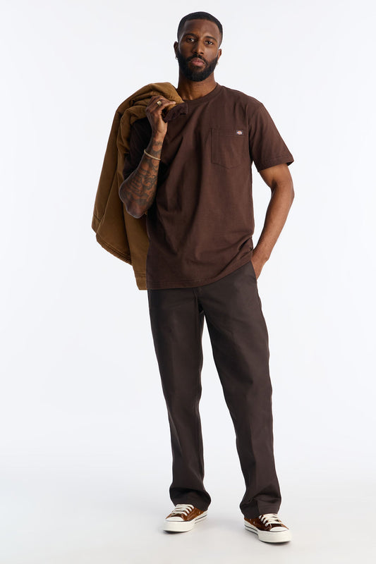 Dickies Heavyweight Short Sleeve Pocket Tee - Brown Fashion Nova