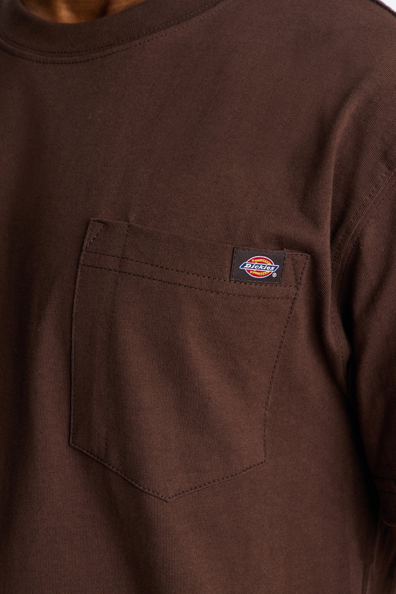 Dickies Heavyweight Short Sleeve Pocket Tee - Brown Fashion Nova