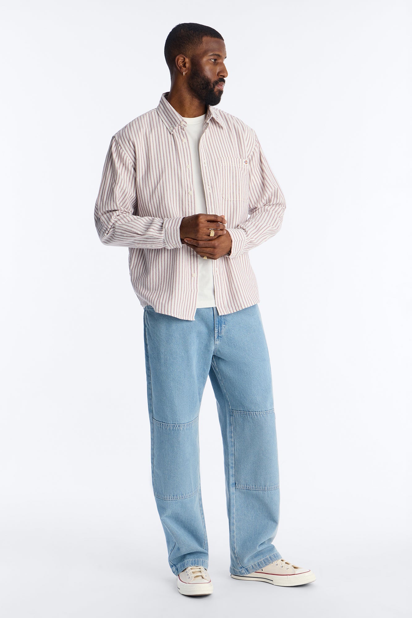 Dickies Loose Fit Double Knee Jean - Light Blue Wash Fashion Nova