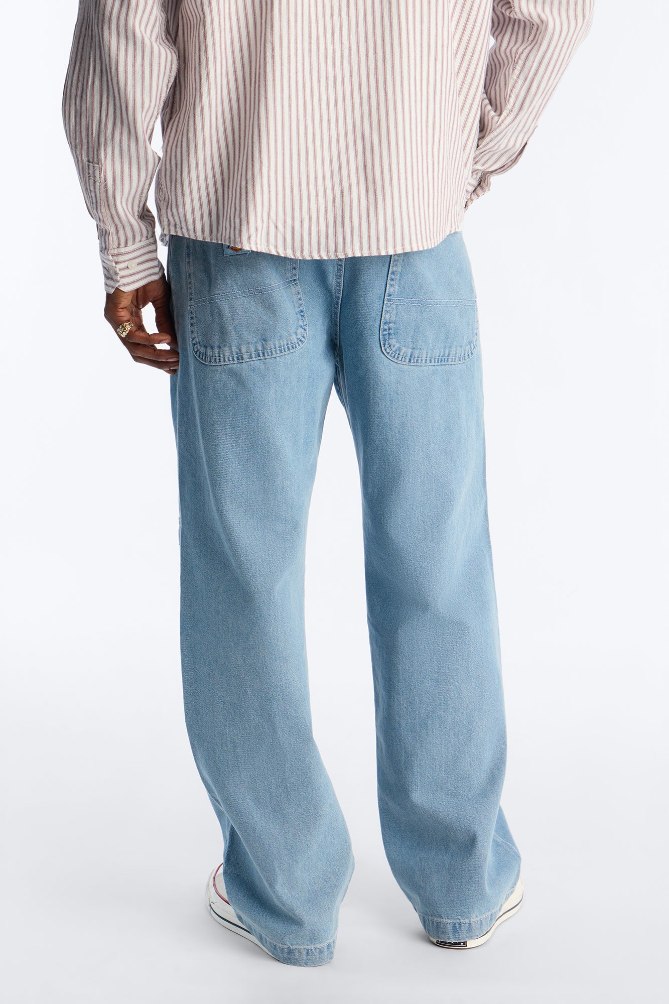 Dickies Loose Fit Double Knee Jean - Light Blue Wash Fashion Nova