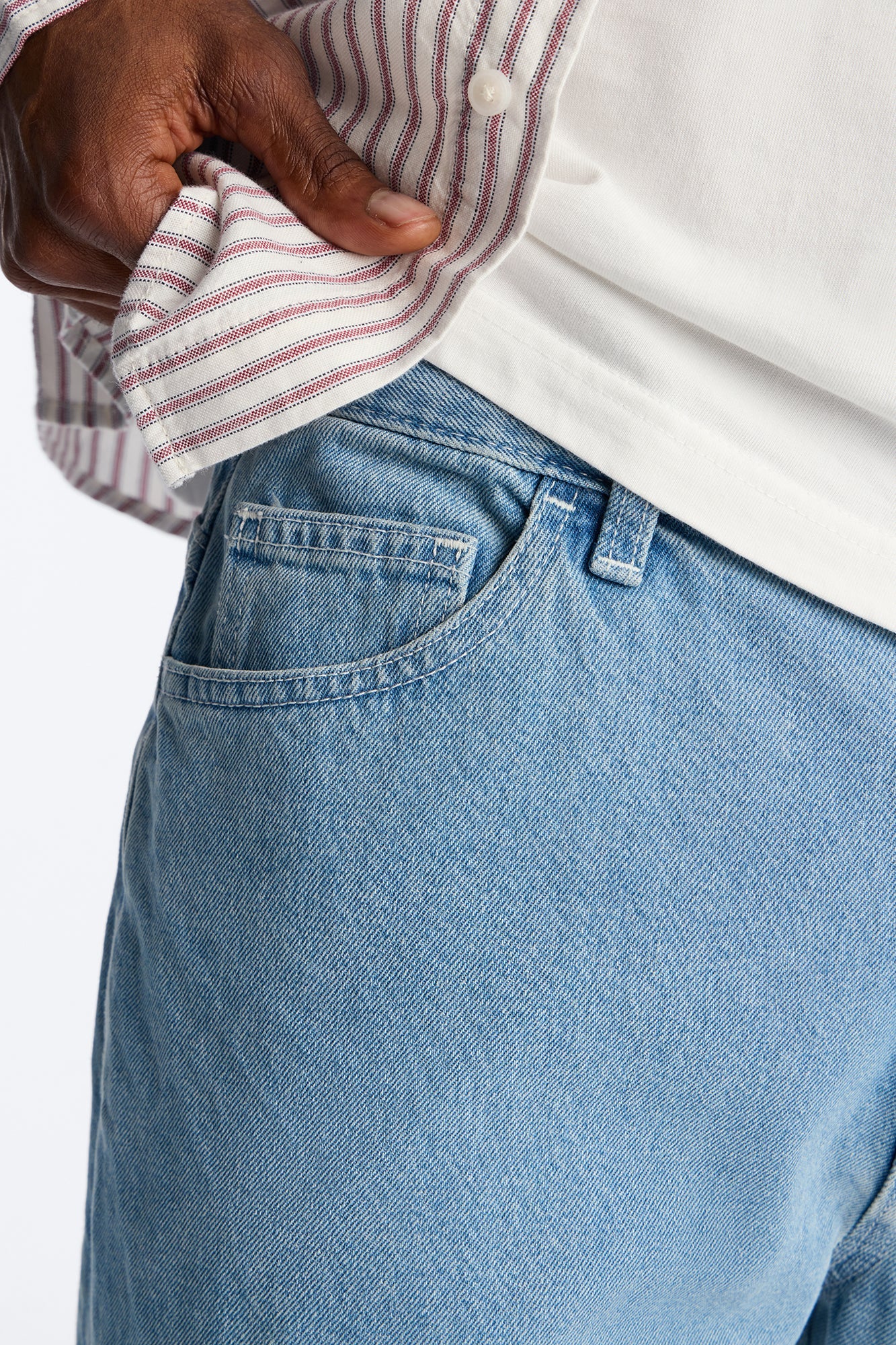 Dickies Loose Fit Double Knee Jean - Light Blue Wash Fashion Nova