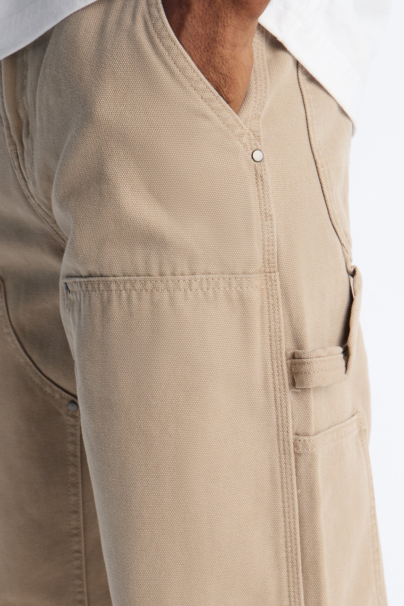 Dickies Double Knee Canvas Carpenter Straight Pant - Sand Fashion Nova