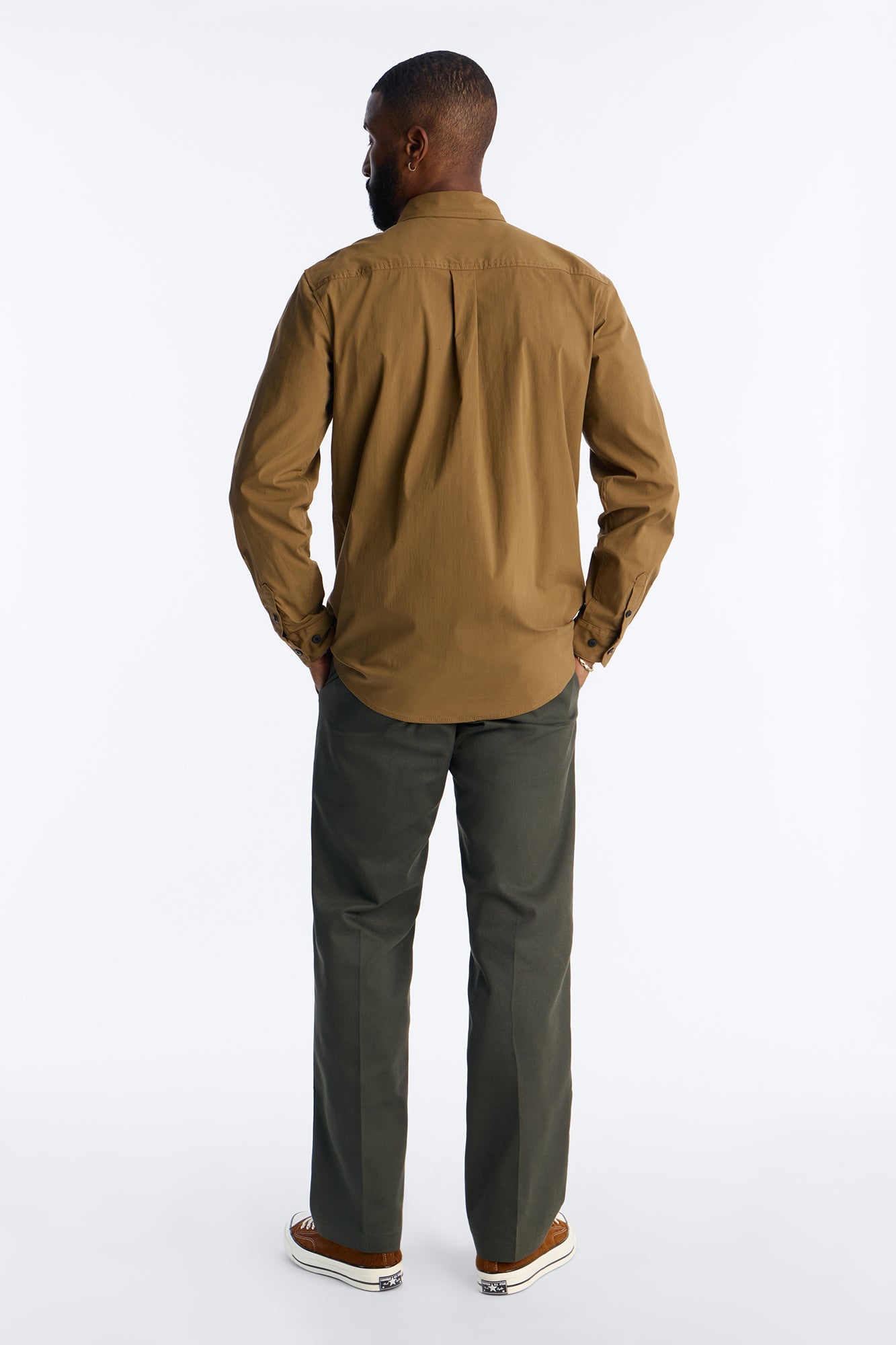 Dickies Utility Long Sleeve Work Shirt - Brown Fashion Nova