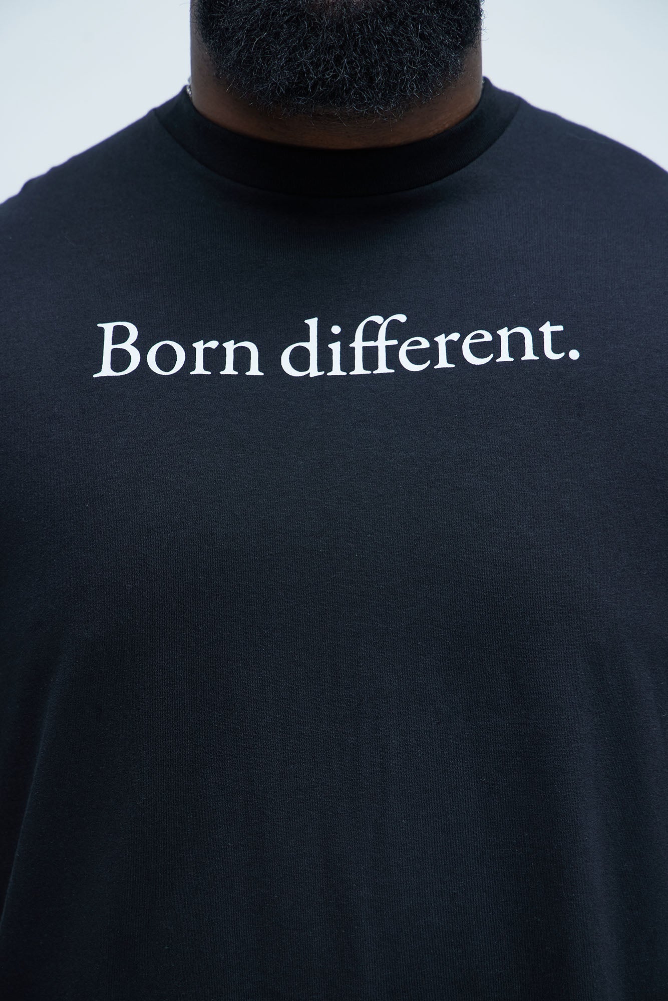 Born Different Short Sleeve Tee - Black Fashion Nova