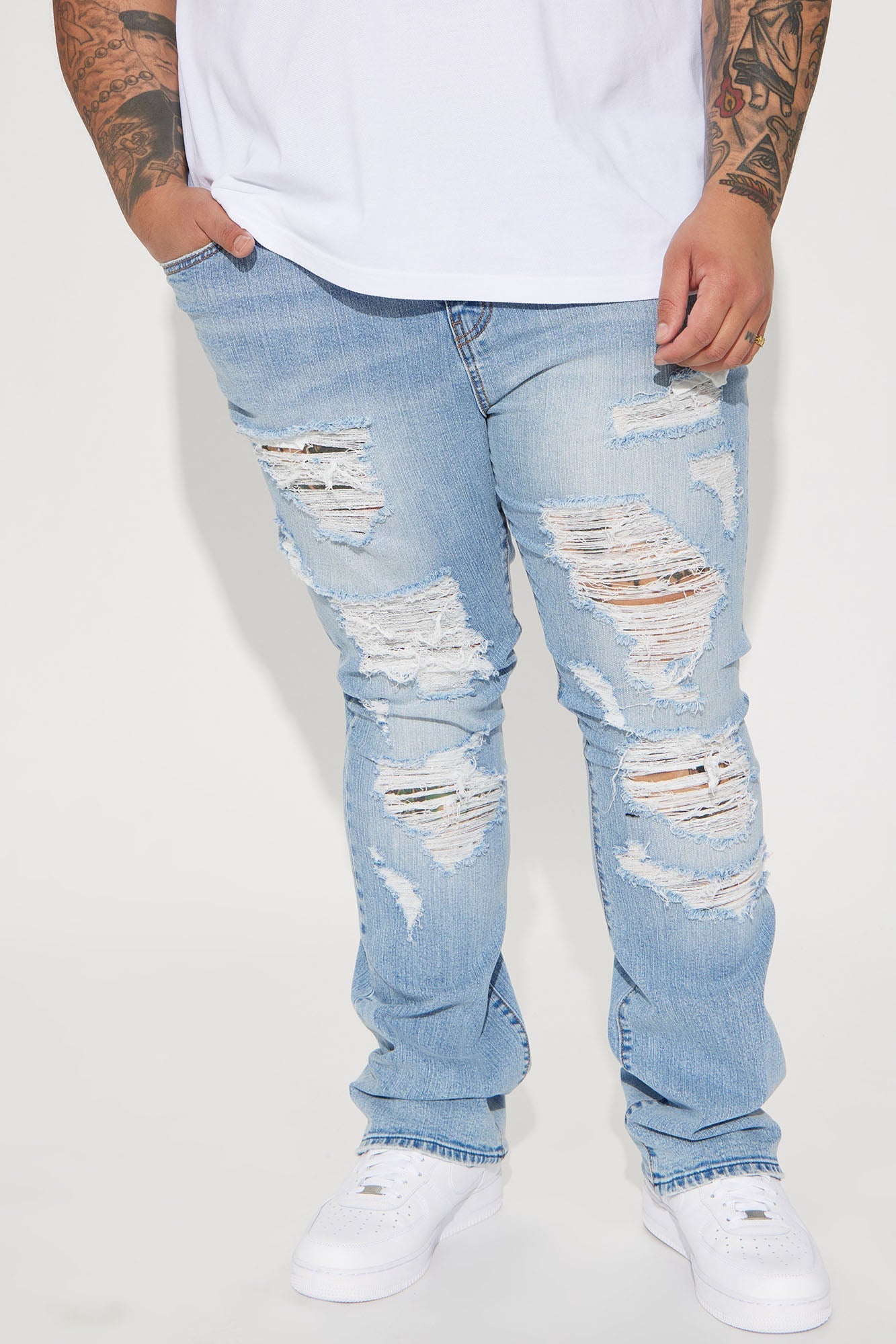Innovative Stacked Skinny Flare Jeans - Medium Wash Fashion Nova