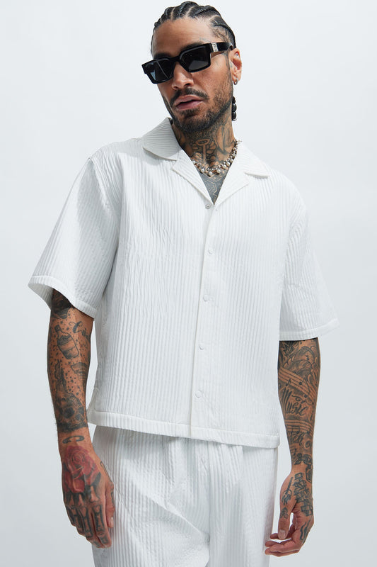 Santiago Shirt - White Fashion Nova