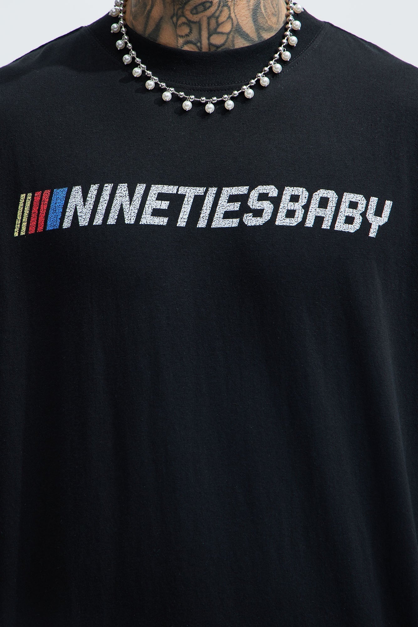 90's Till Infinity Oversized Short Sleeve Tee - Black Fashion Nova