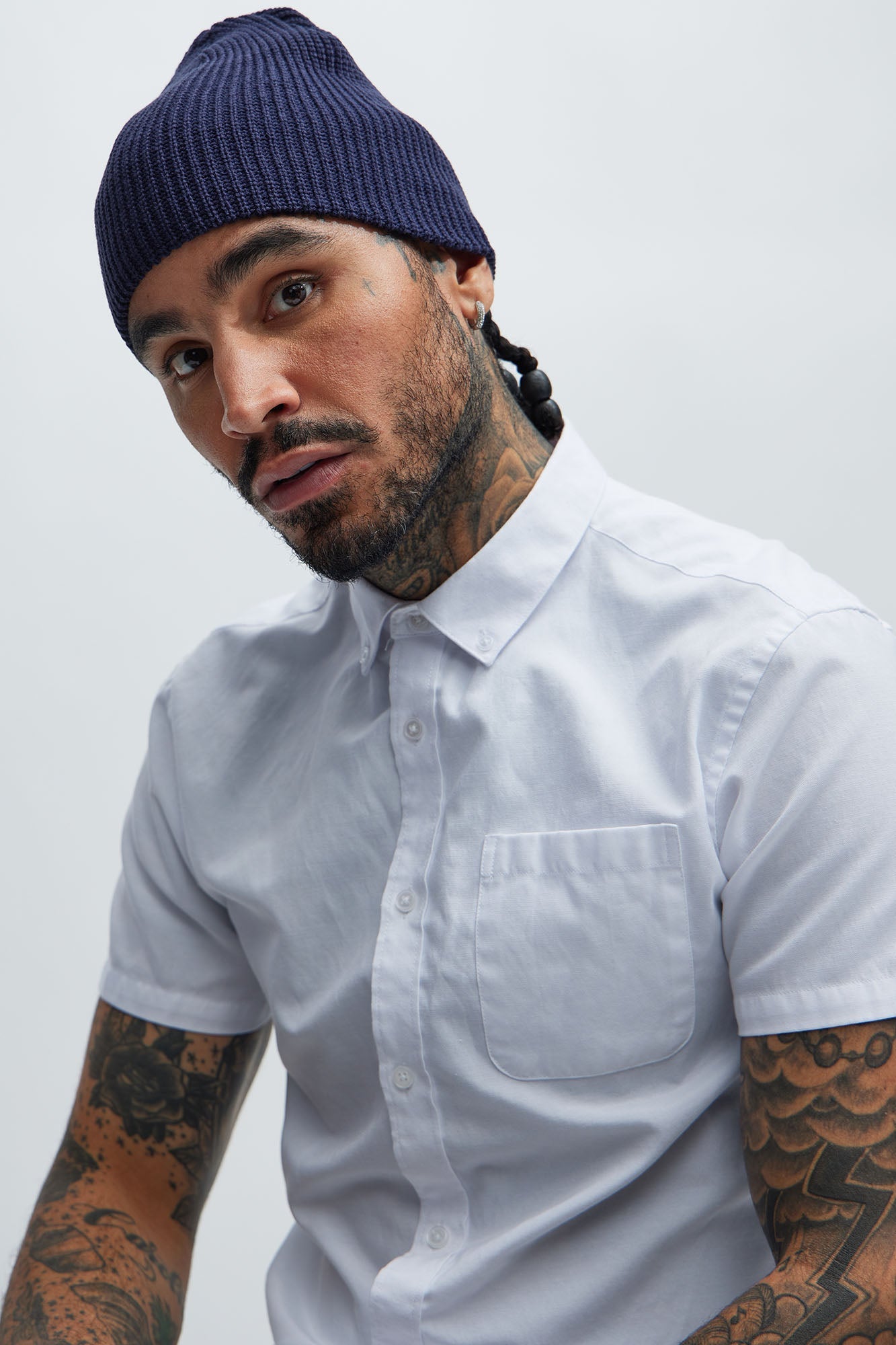 Ribbed Beanie - Navy Fashion Nova