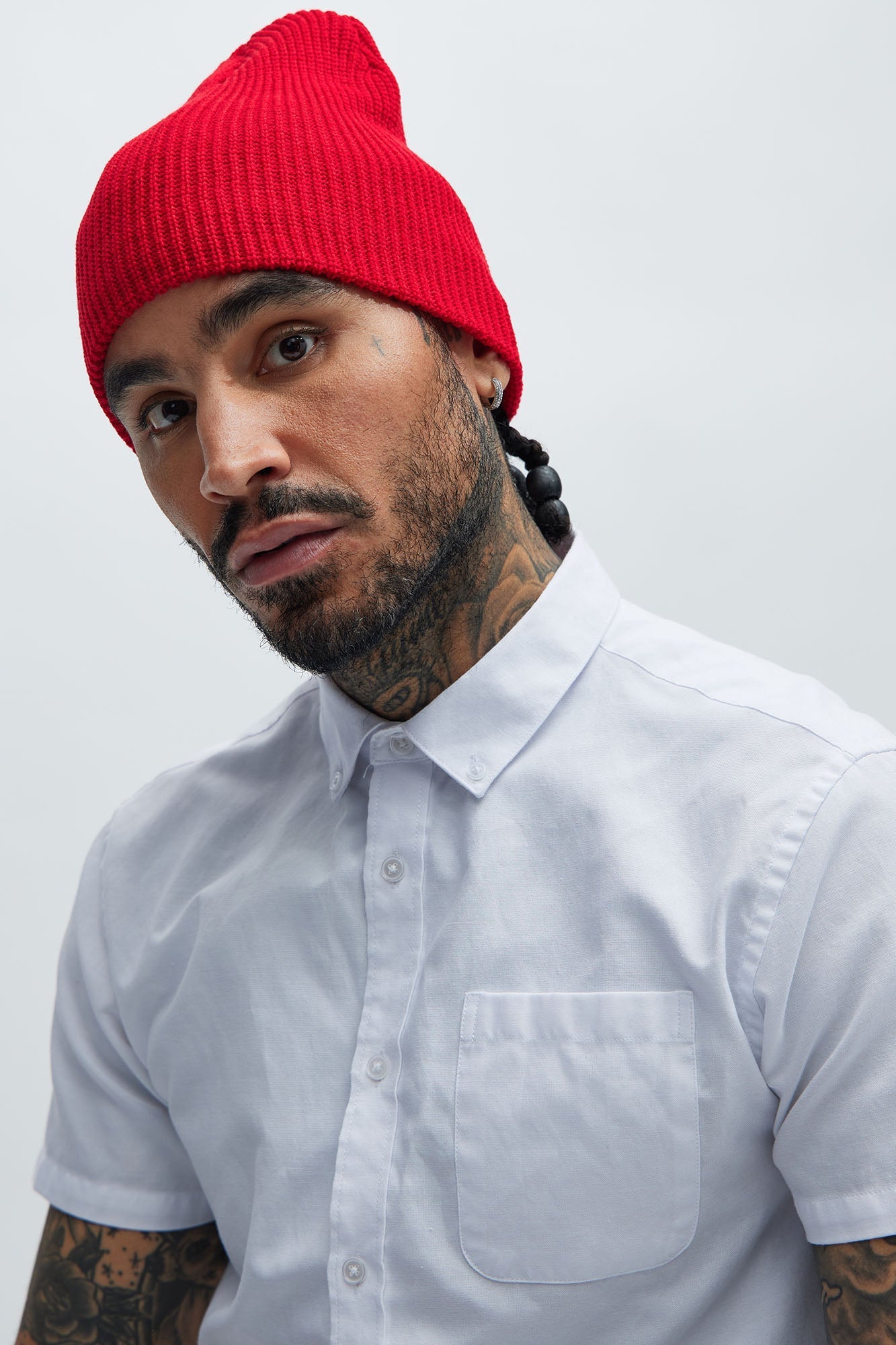 Ribbed Beanie - Red Fashion Nova