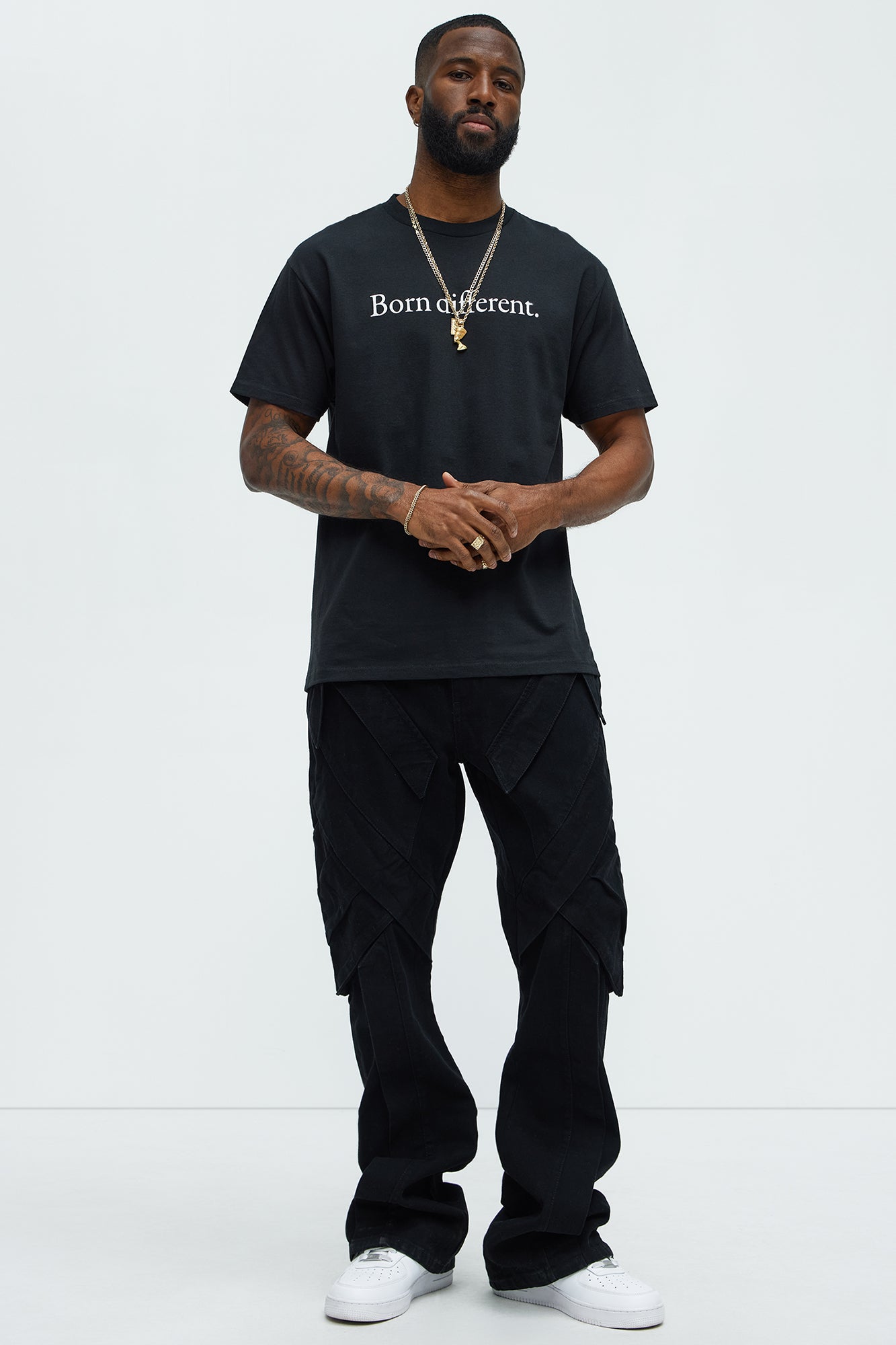 Born Different Short Sleeve Tee - Black Fashion Nova