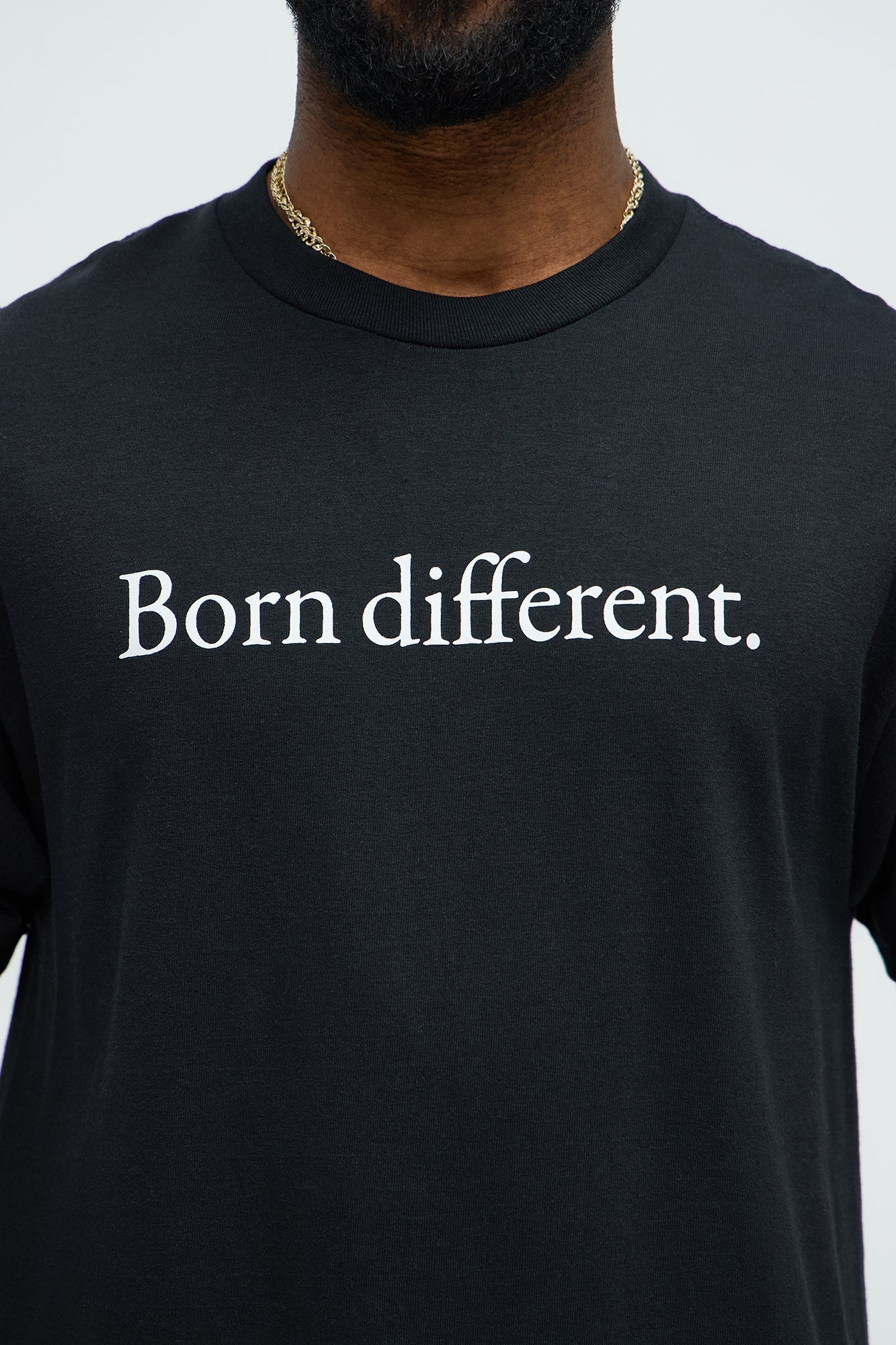 Born Different Short Sleeve Tee - Black Fashion Nova