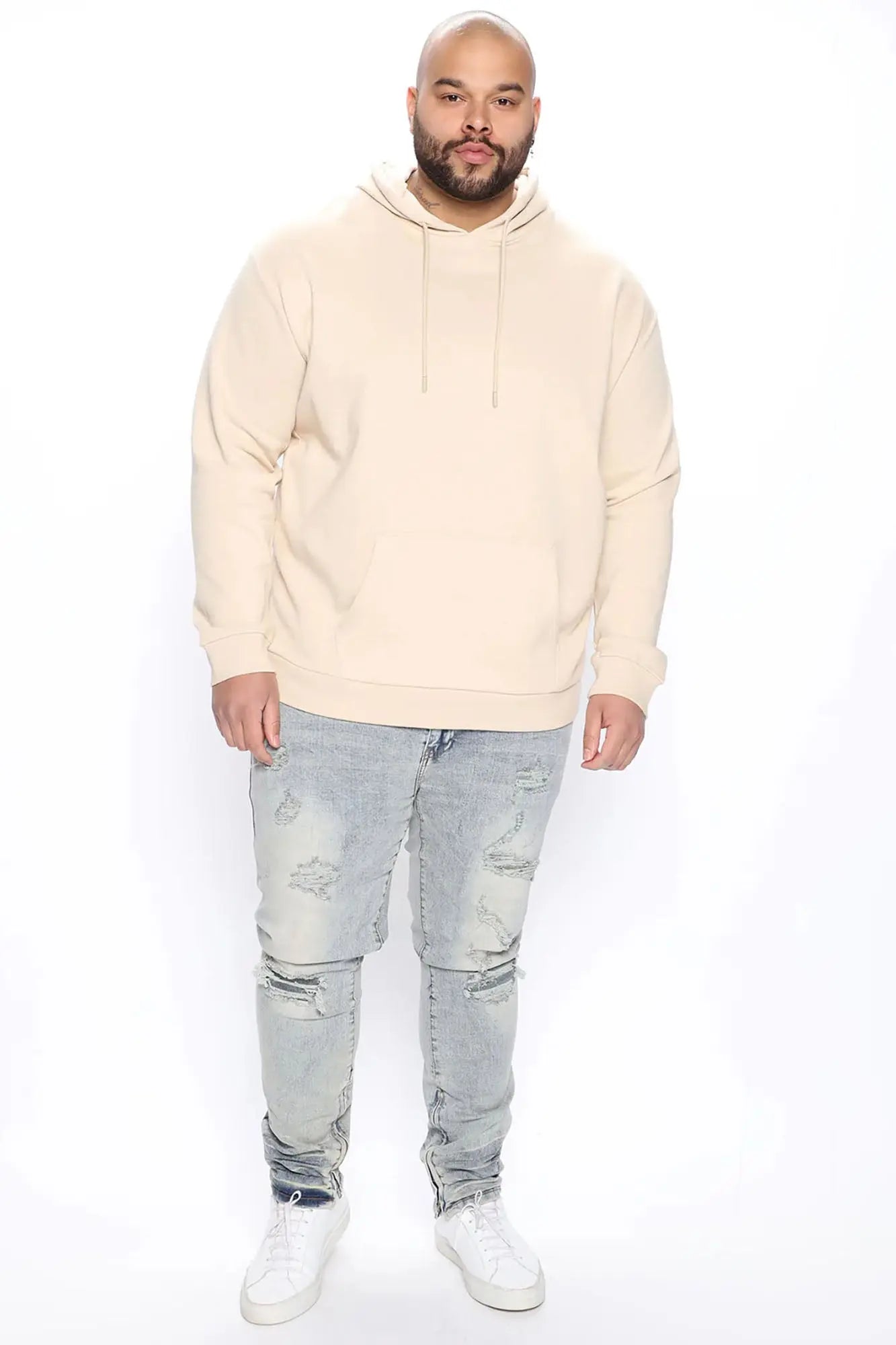 Tyson Hoodie - Tan Fashion Nova