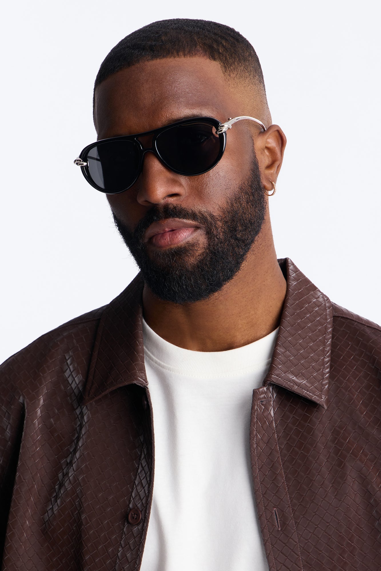 Retro Appeal Aviator Sunglasses - Black/Silver Fashion Nova