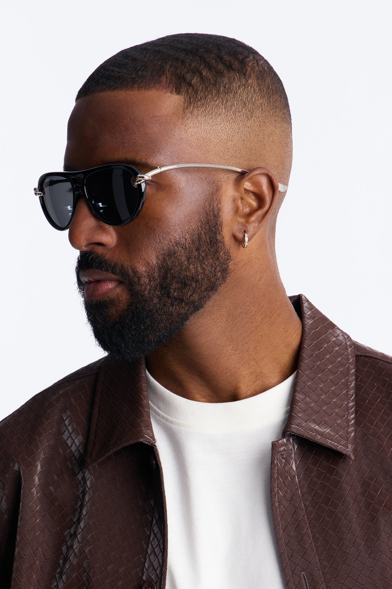 Retro Appeal Aviator Sunglasses - Black/Silver Fashion Nova