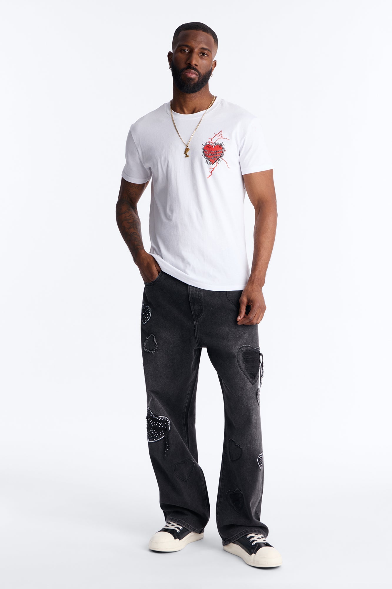 Lover Boy's Club Short Sleeve Tee - White Fashion Nova