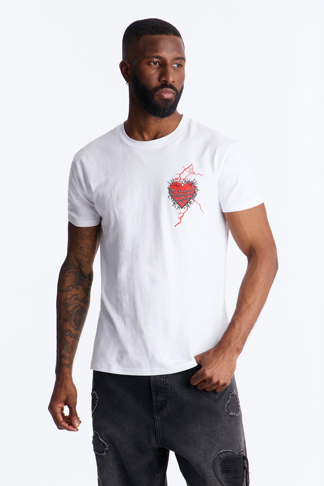 Lover Boy's Club Short Sleeve Tee - White Fashion Nova