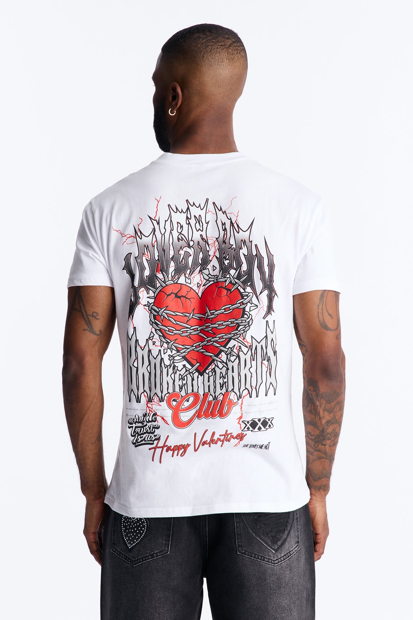Lover Boy's Club Short Sleeve Tee - White Fashion Nova