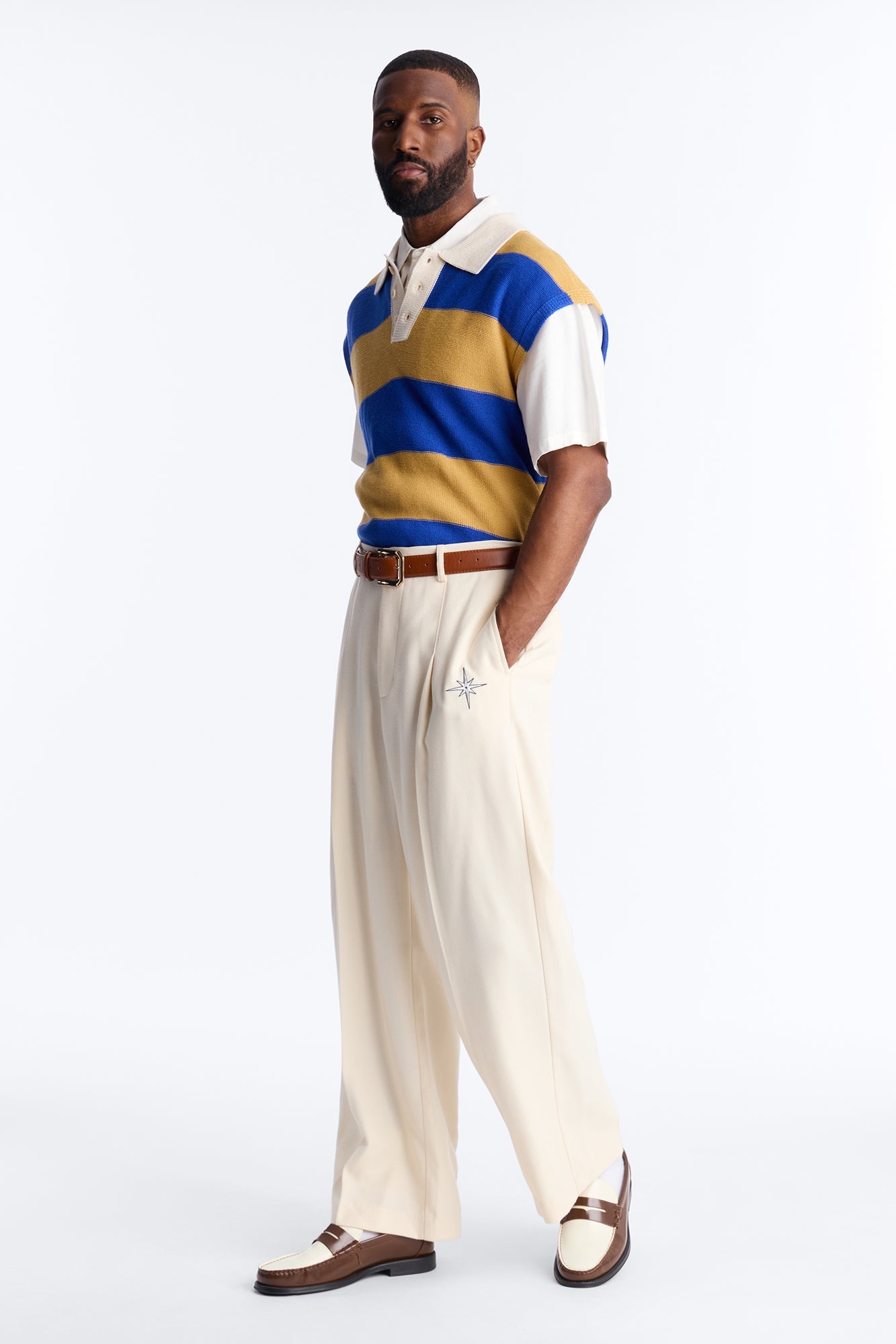Ivy Sweater Polo - Blue Fashion Nova