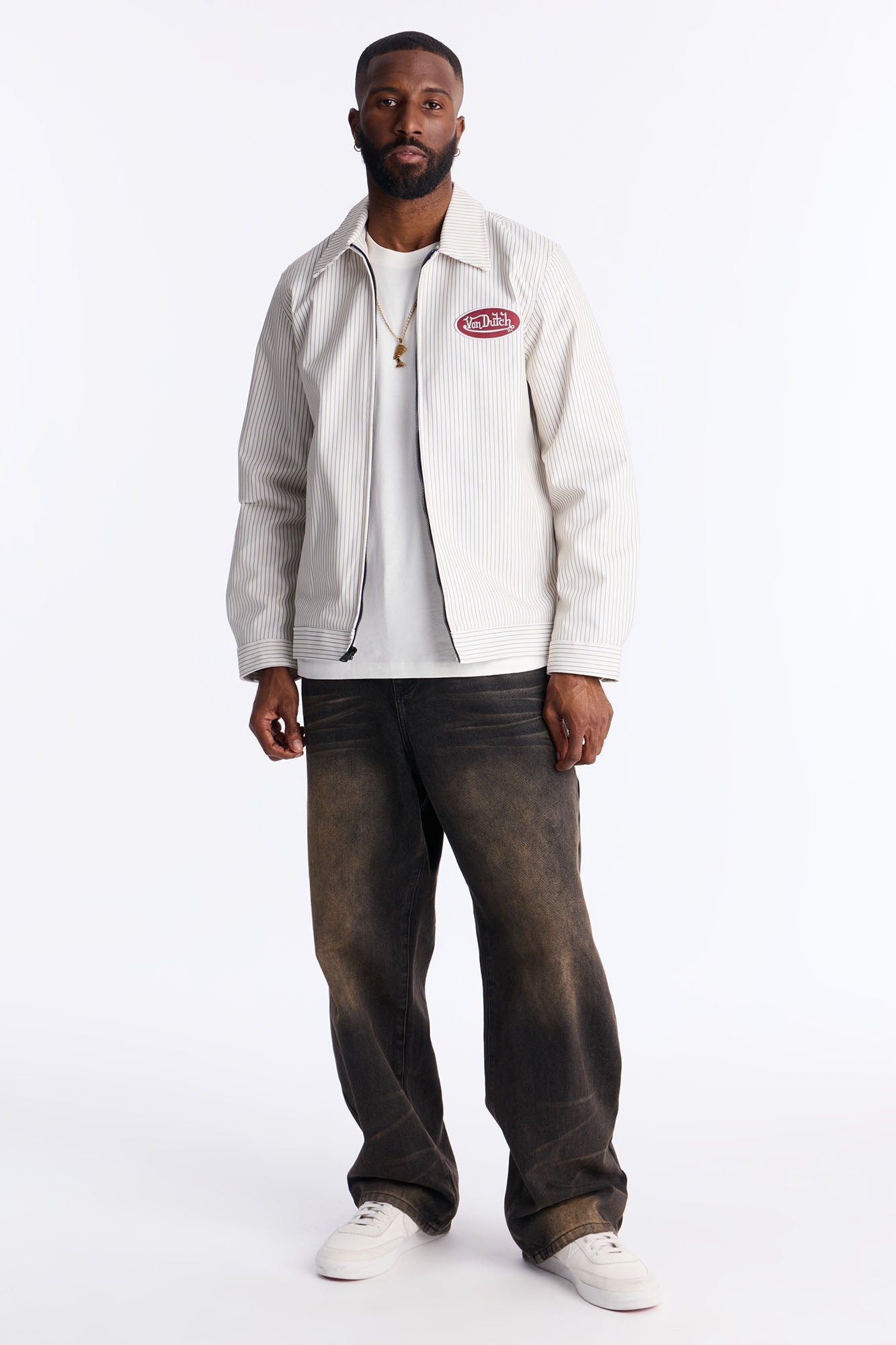Von Dutch Mechanic Jacket - Beige Fashion Nova