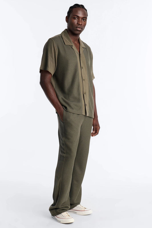 Slim Flare Brookfield Flow Pant - Olive Fashion Nova