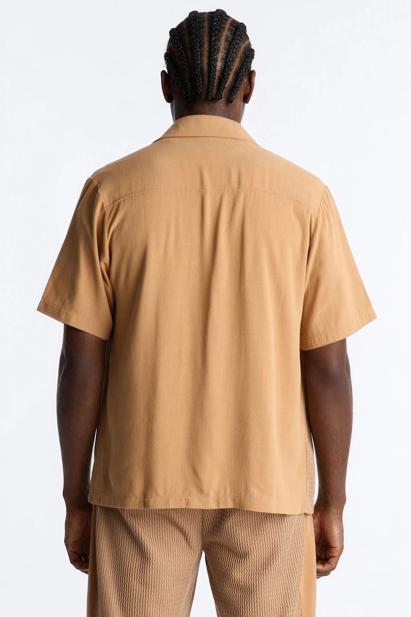 Brookfield Flow Cuban Collar Button Up Shirt - Tan Fashion Nova