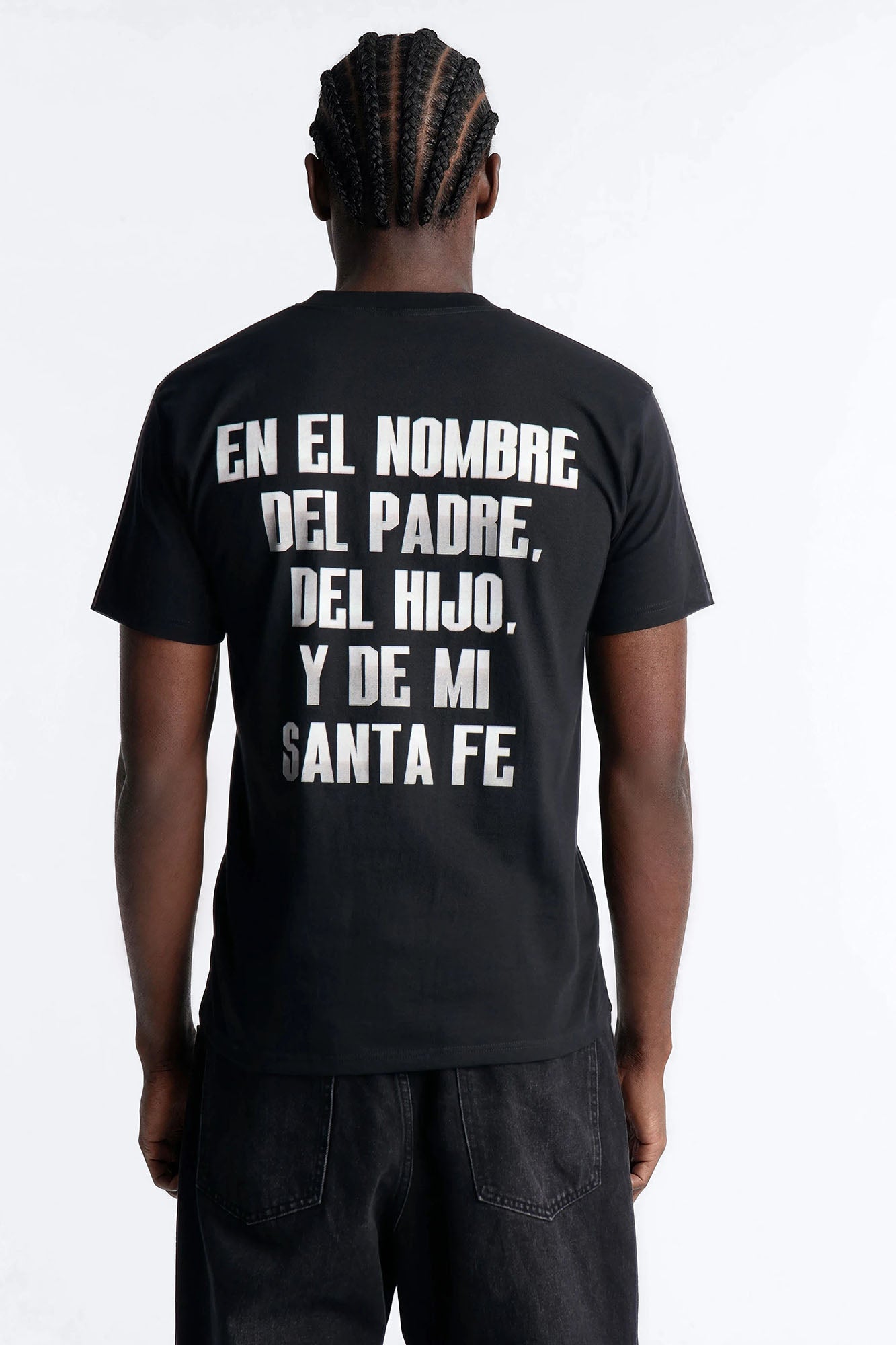 Santa Fe Klan Praying Hands Short Sleeve Tee - Black Fashion Nova