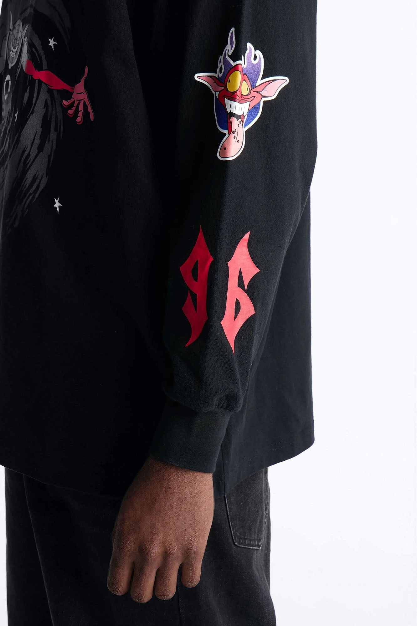 Space Jam Monstars Chrome Premium Long Sleeve Shirt - Black Fashion Nova