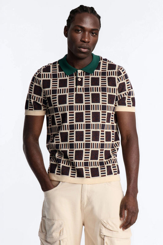 Westbury Knit Polo - Brown Fashion Nova