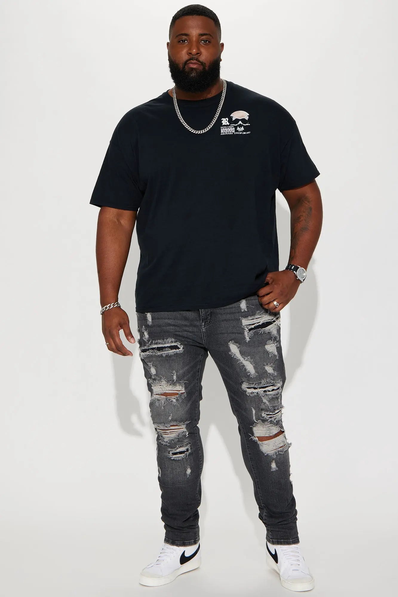 Ready To Unwind Stacked Skinny Jeans - Black Wash Fashion Nova