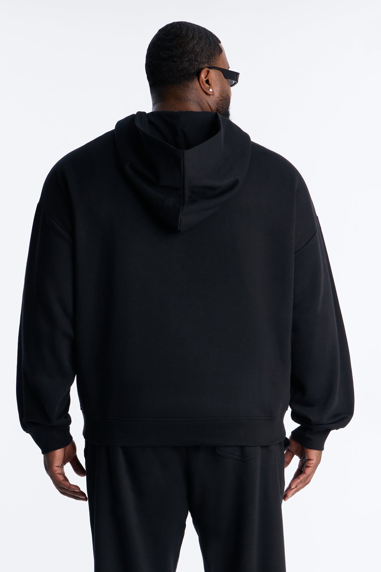 Dime Rhinestone Pearl Oversized Hoodie - Black Fashion Nova