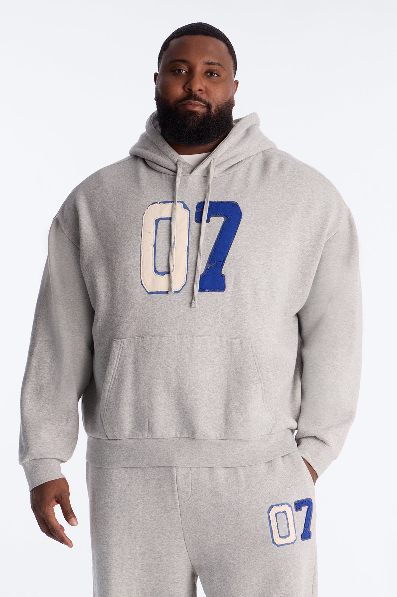 Mellow Patch Hoodie - Heather Grey Fashion Nova